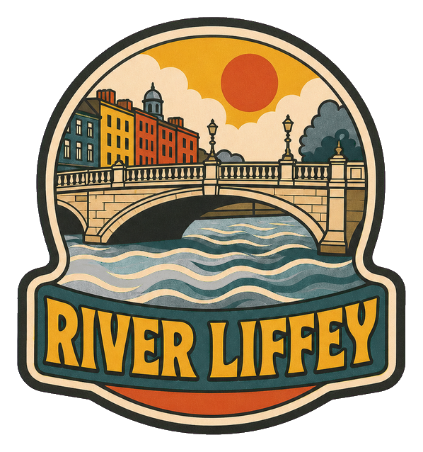 Preview for River Liffey Retro Dublin Sticker