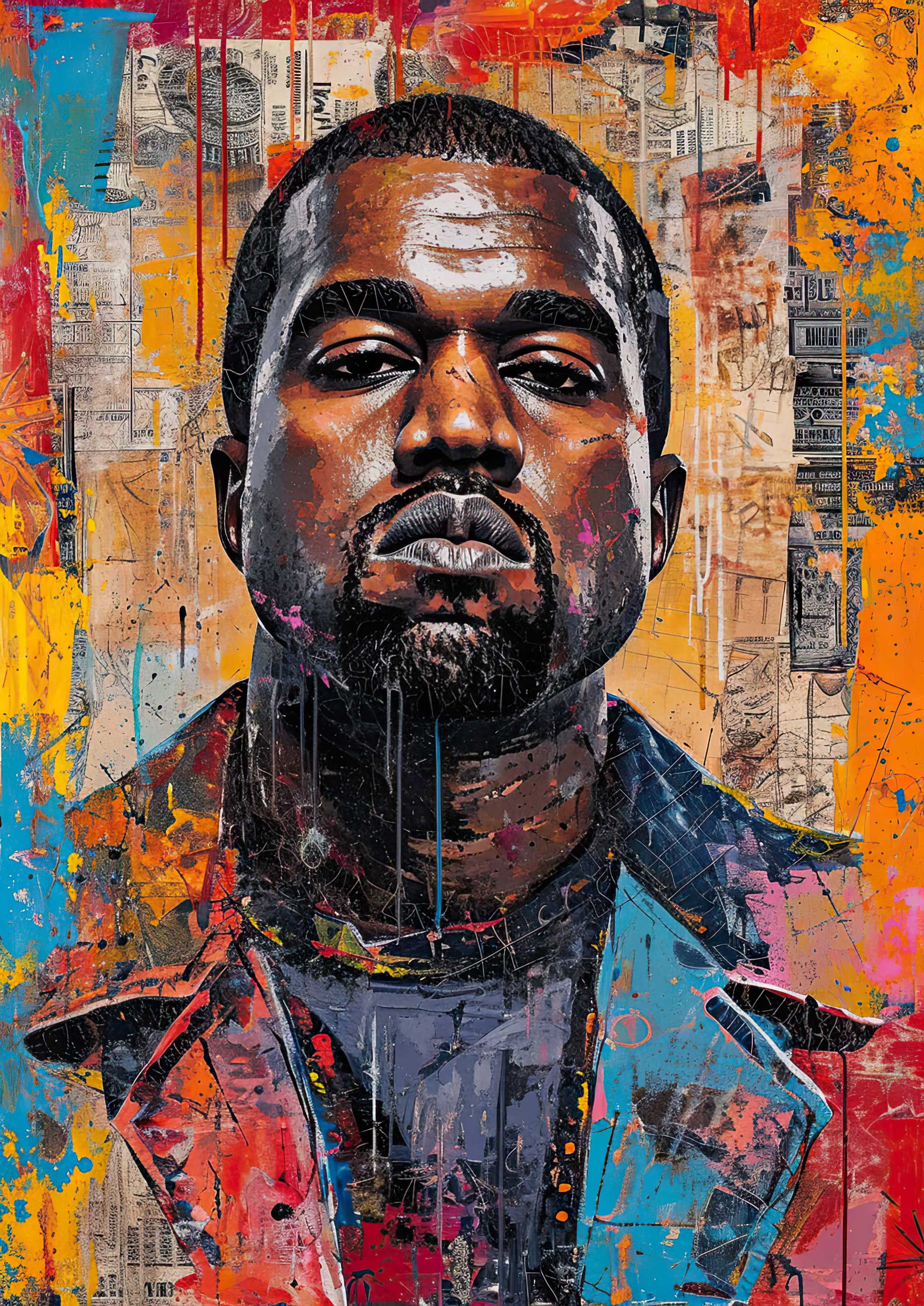Preview for Kanye-west-abstract-portrait-celebrities-background-8ecbe