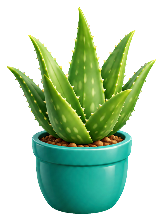 Preview for 3d Houseplants Aloe Pot