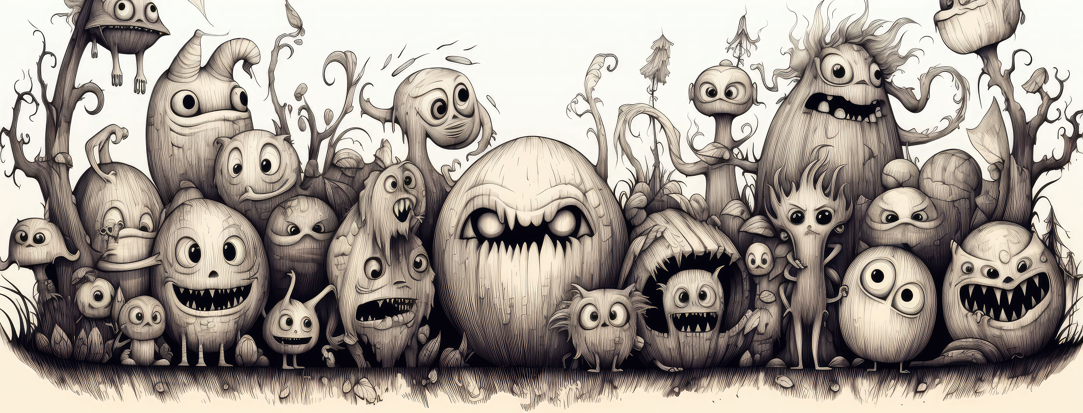 Preview for Whimsical-cartoon-characters-illustration-halloween-cover-backgr-1cd22