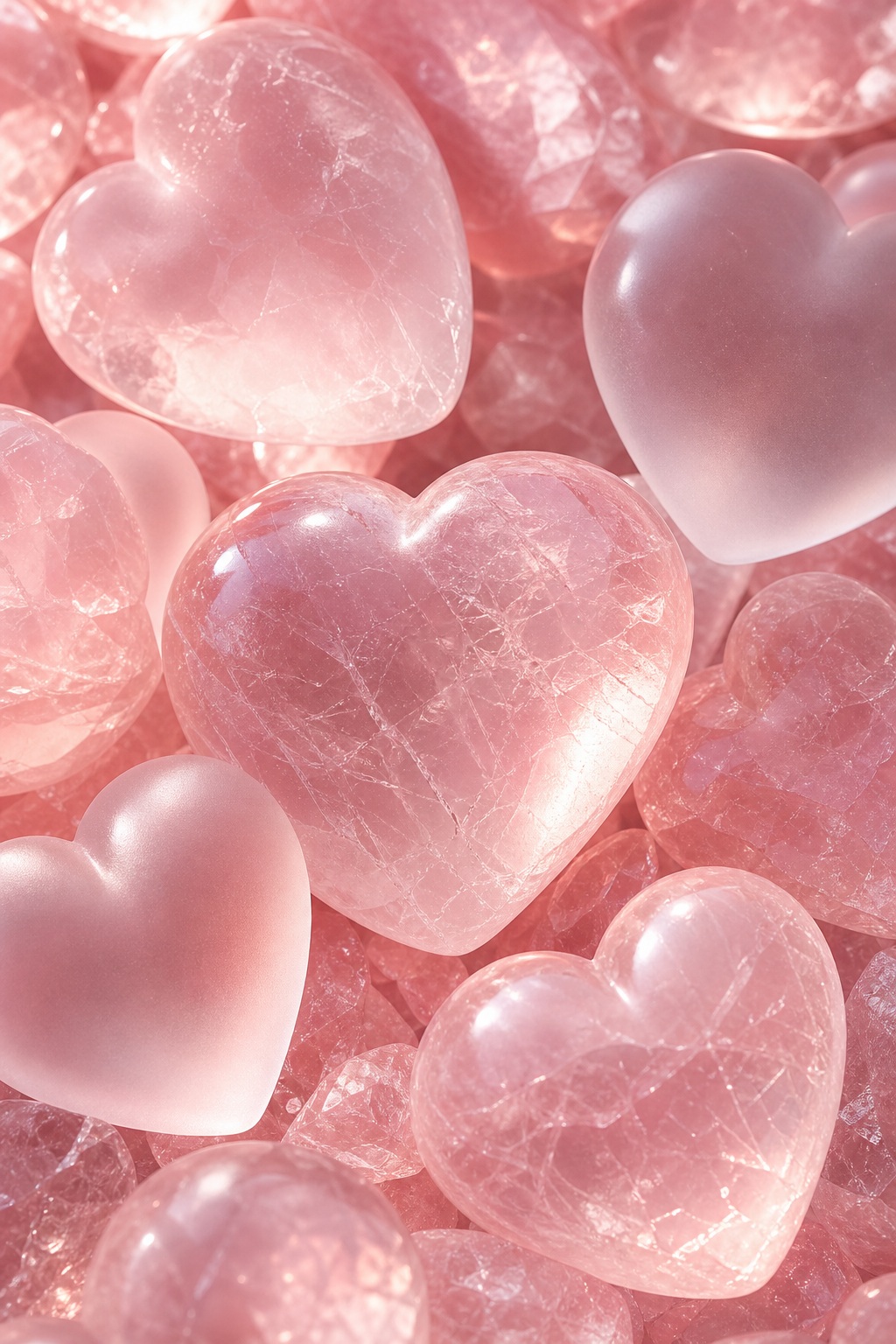 Preview for Pink Heart Glow Background