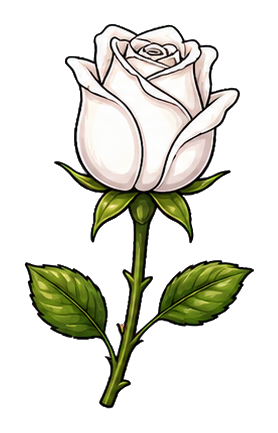 Preview for White Rose Bud Sticker