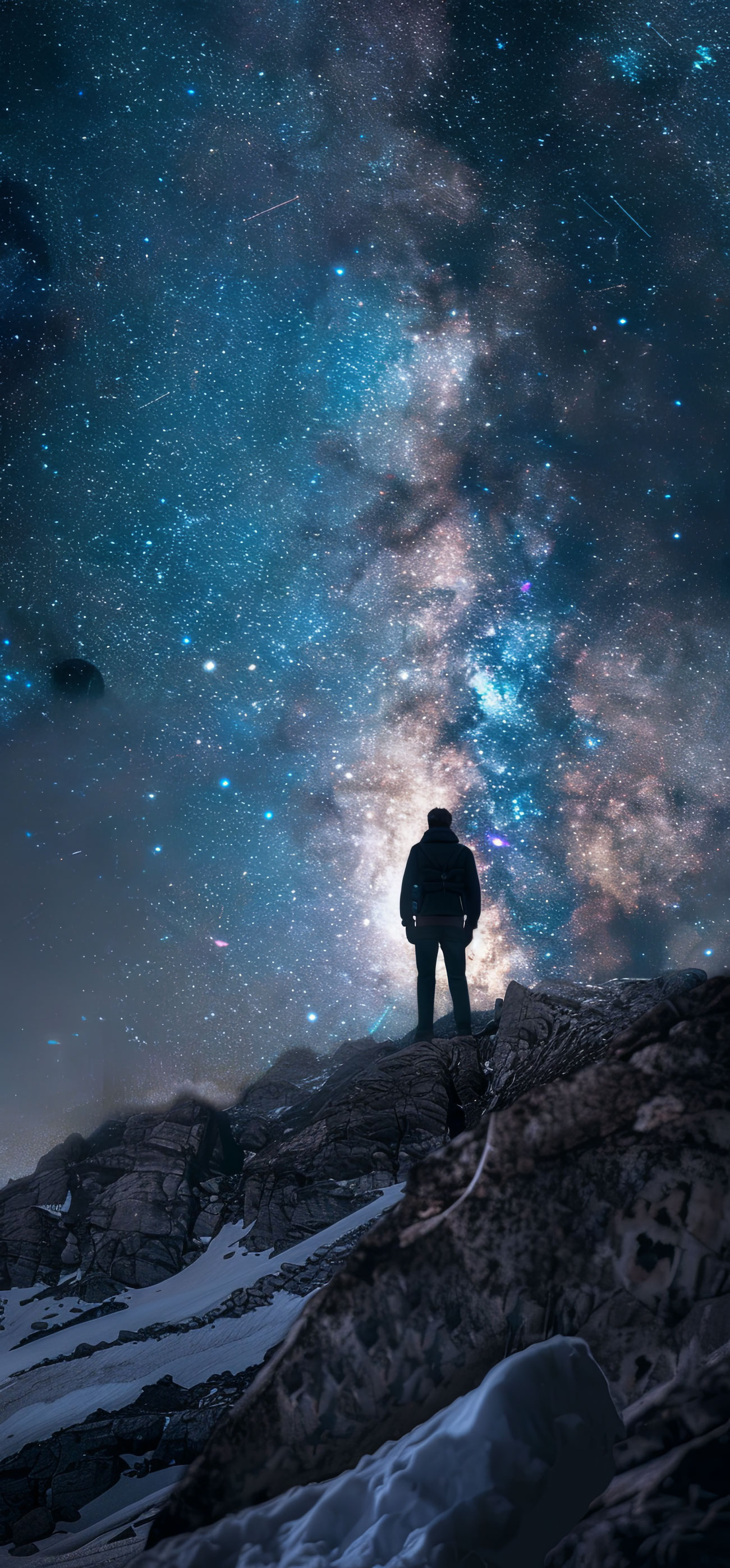 Preview for Starry-night-mountain-peak-astrophotography-phone-background-27b00