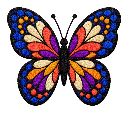 Preview for Folk Art Butterfly Sticker
