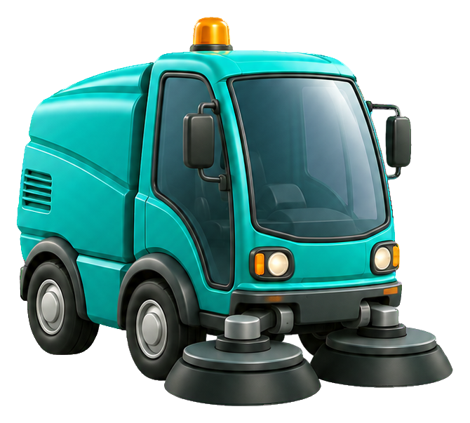 Preview for 3d Tiny Vehicles Street Sweeper
