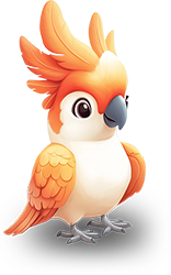 Preview for Orange-cockatoo-illustration-animal-sticker-fdb92