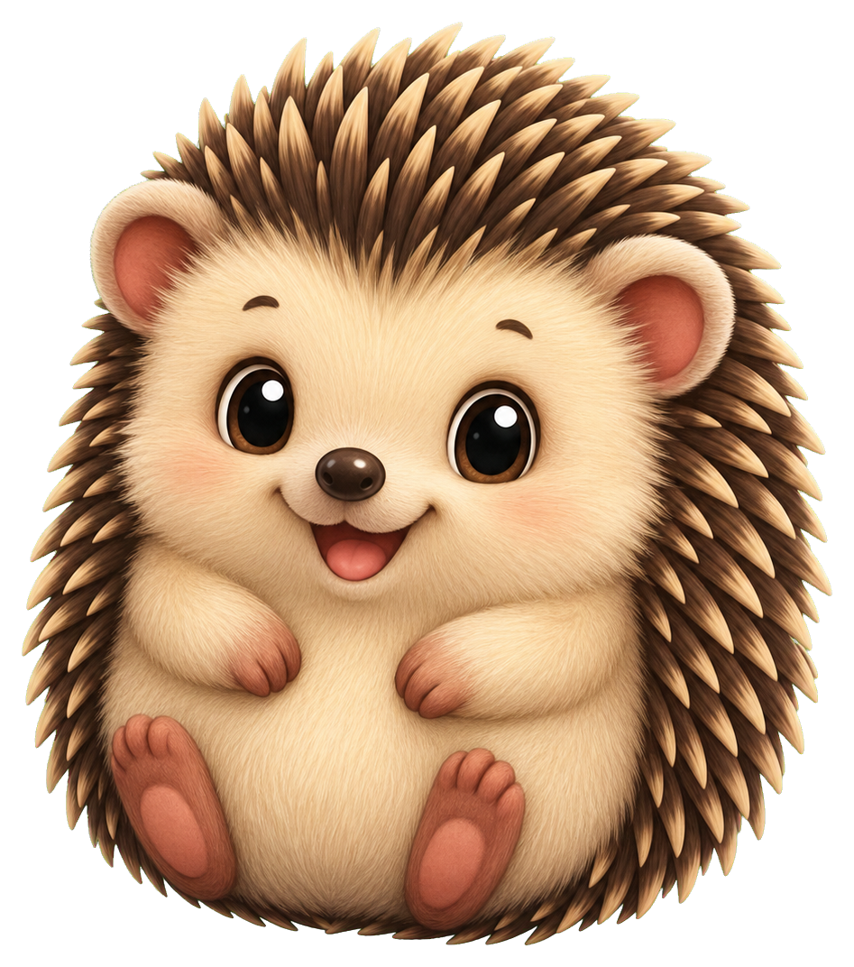 Preview for Hedgehog Sticker Graphic For Cute Designs