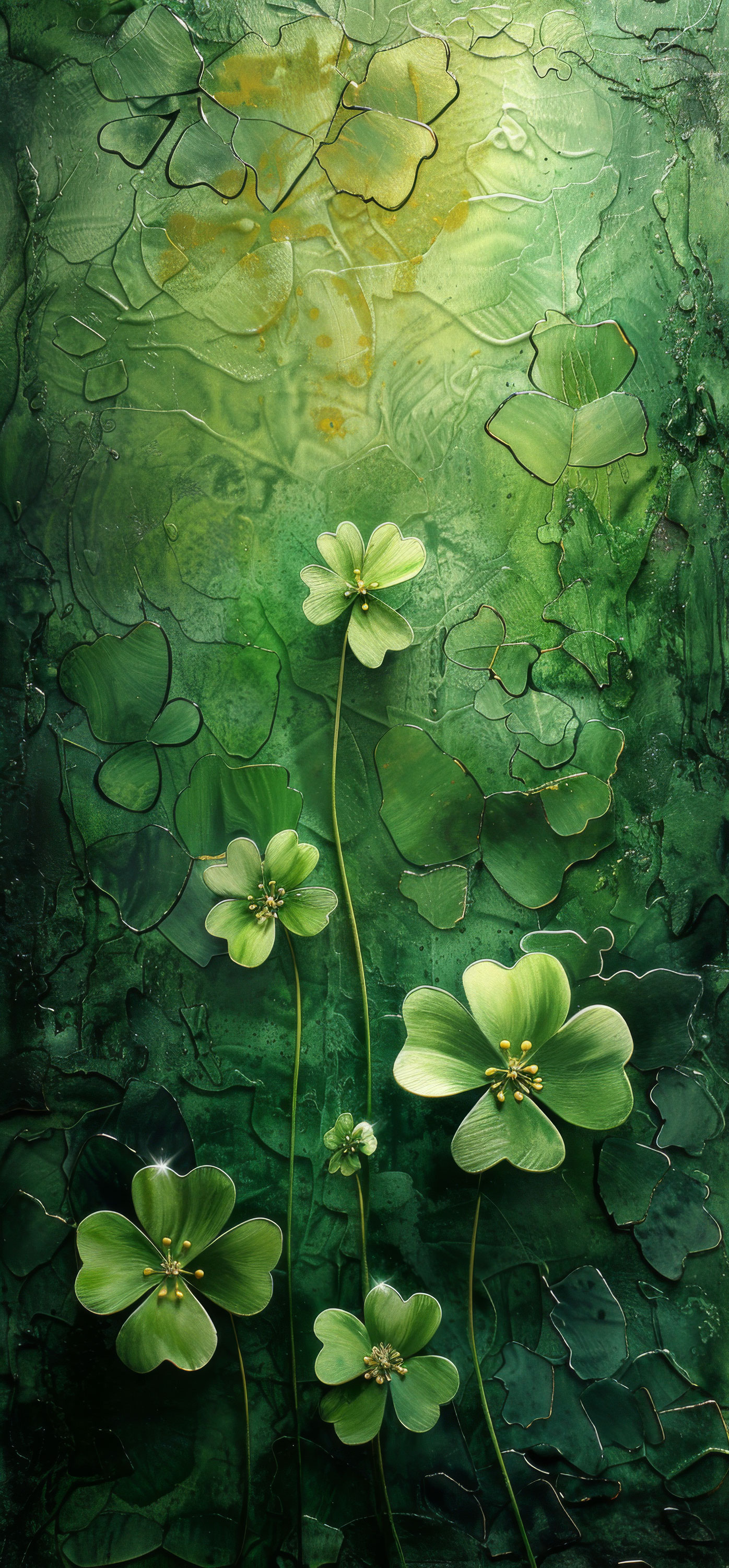 Preview for Green-floral-pattern-texture-st-patricks-background-d4ce8