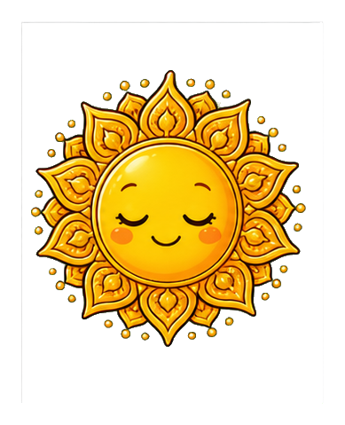 Preview for Golden Mandala Sun Sticker