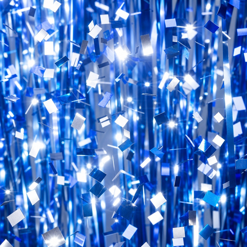 Preview for Blue Streamer Shine Birthday Background