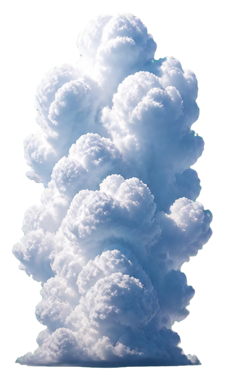 Preview for Vertical Cumulus Congestus Cloud Sticker