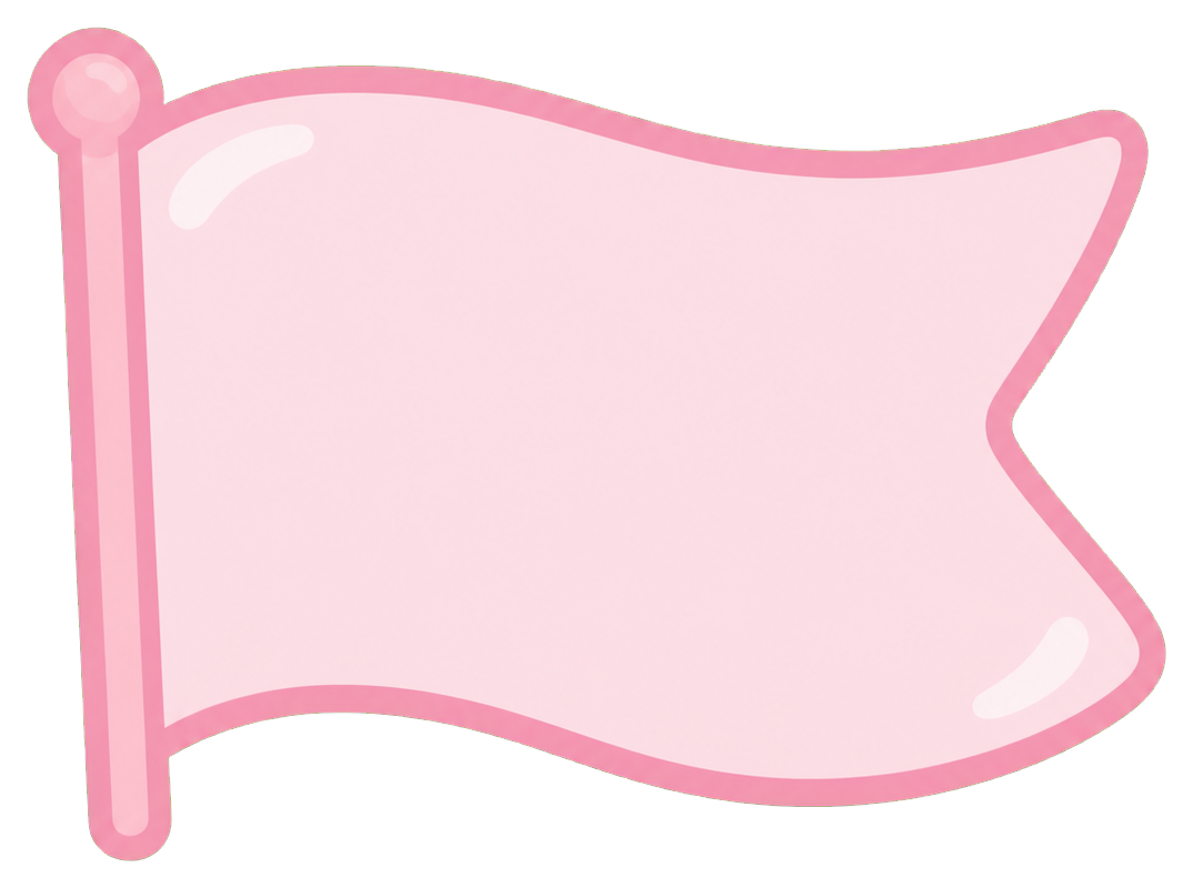 Preview for Pink Speech Bubble Flag Sticker