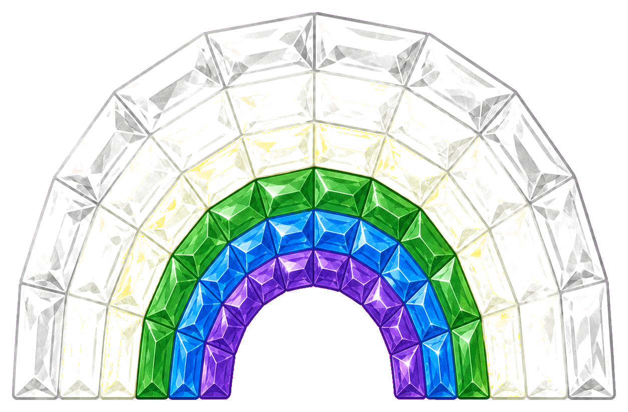 Preview for Rainbow Crystal Arc Sticker