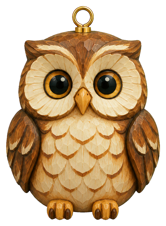 Preview for Woodland Owl Christmas Ornament