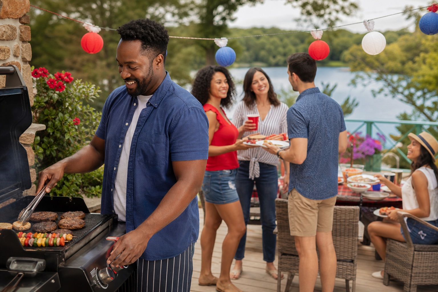 Preview for Patriotic Backyard Cookout Background
