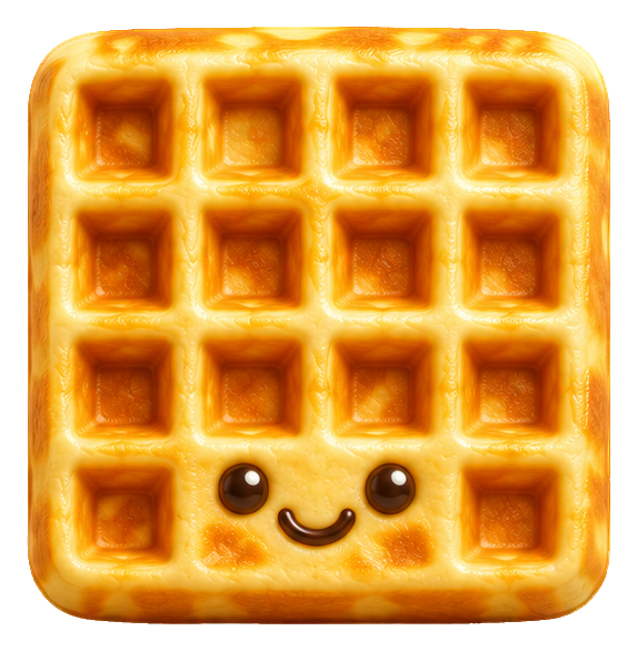 Preview for 3d Breakfast Buddies Waffle Square