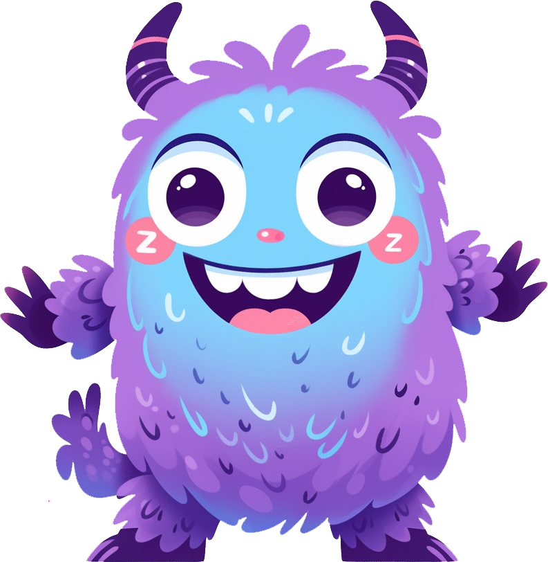 Preview for Sleepy-cartoon-monster-character-monsters-sticker-69e34