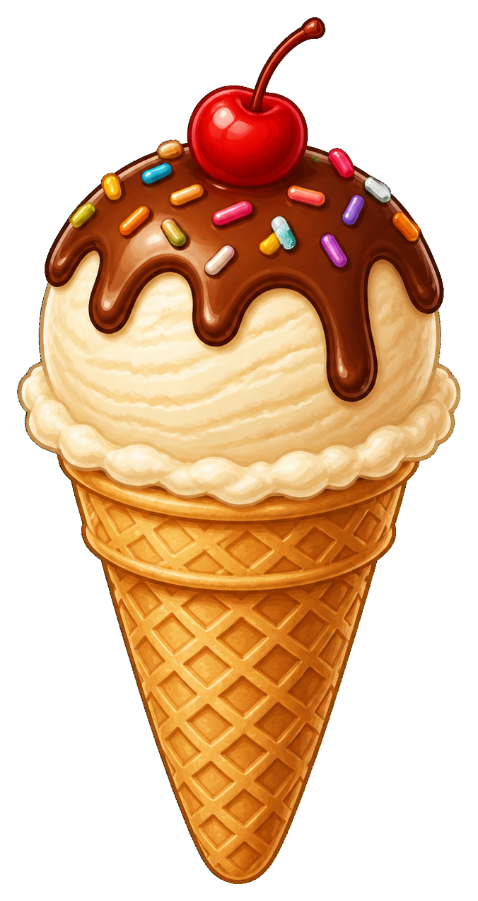 Preview for Ice Cream Sticker For Pizap Designs