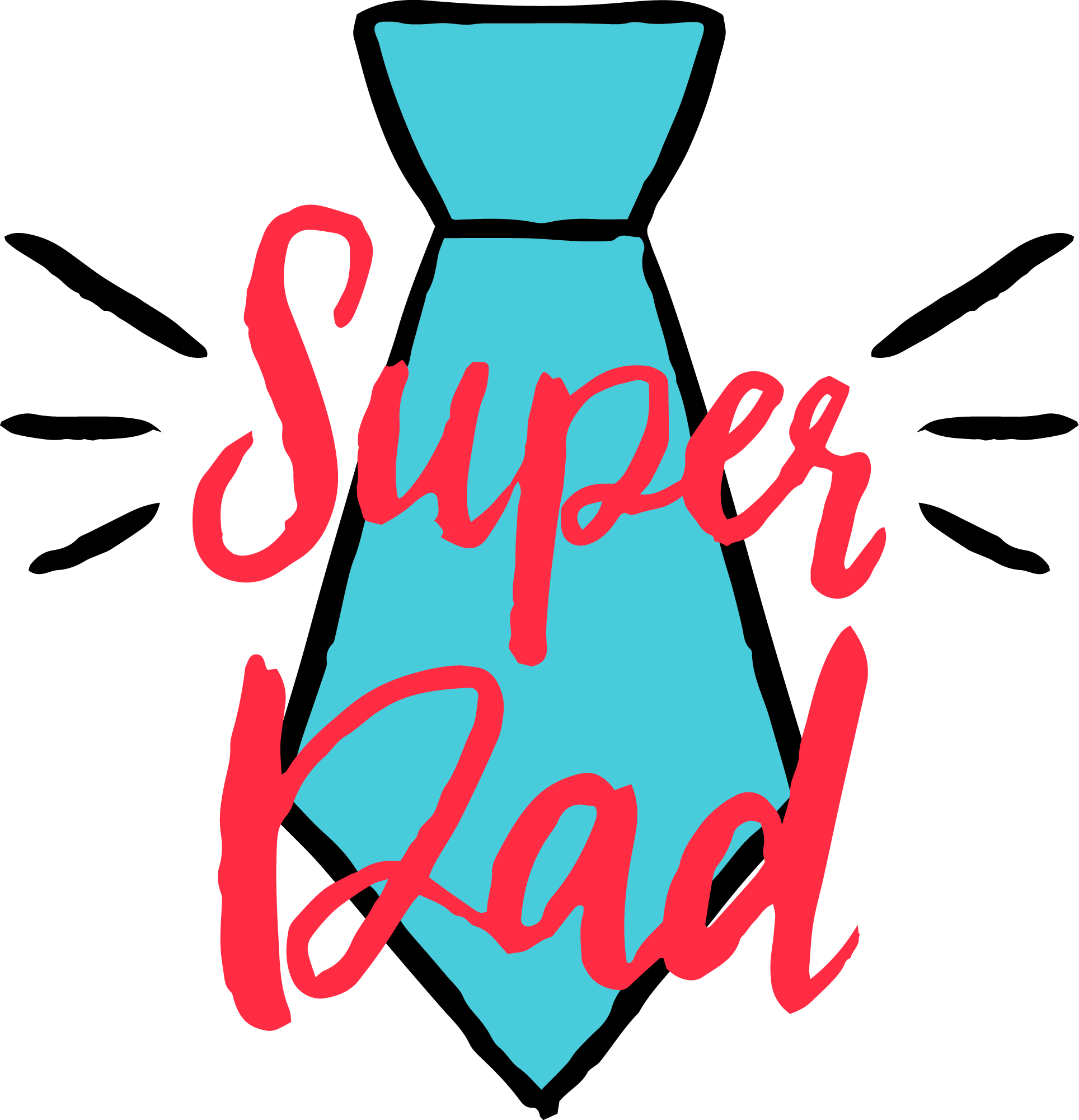 Preview for Super-dad-tie-graphic-fathers-day-sticker-37921