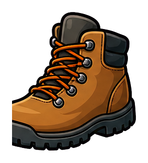 Preview for Hiking Boot Sticker For Outdoor Designs