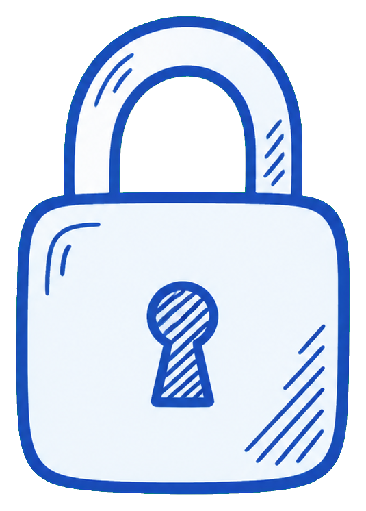 Preview for Secure Lock Sticker For Business Designs