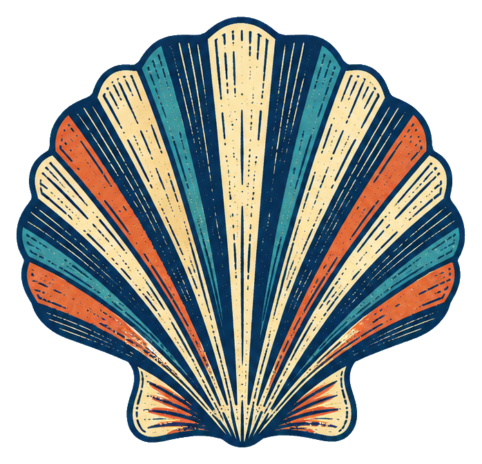 Preview for Linocut Seashells Fan Shell