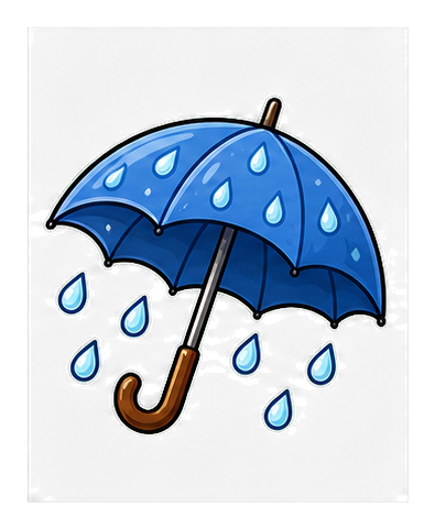 Preview for Rainy Umbrella Sticker