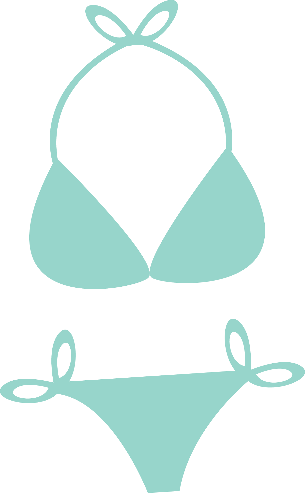 Preview for Mint-green-bikini-illustration-summer-sticker-c19f2