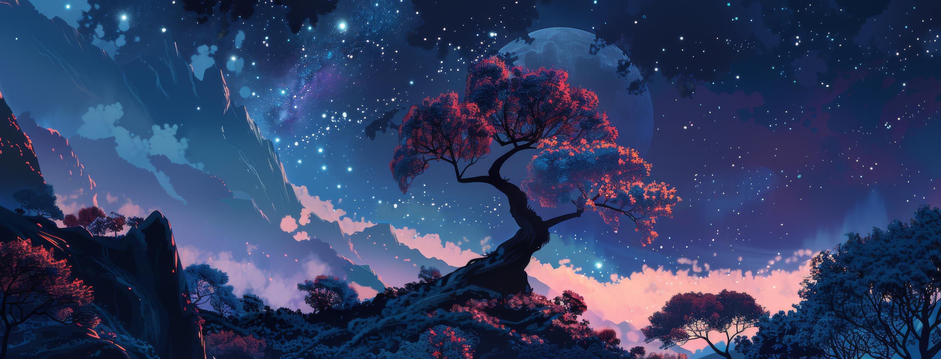 Preview for Cosmic-landscape-digital-art-astrophotography-cover-background-fe49e