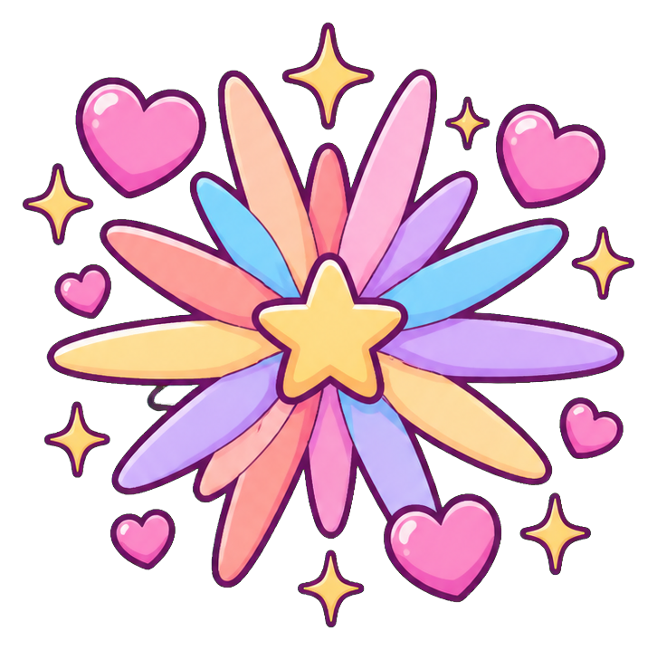 Preview for Cute Princess Birthday Starburst Sticker