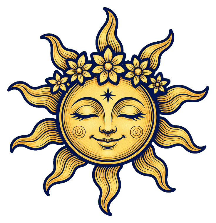 Preview for Flower Crown Sun Sticker