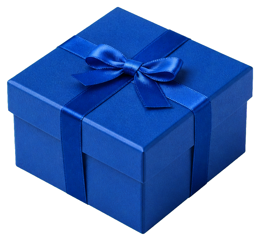 Preview for Blue Gift Box Sticker