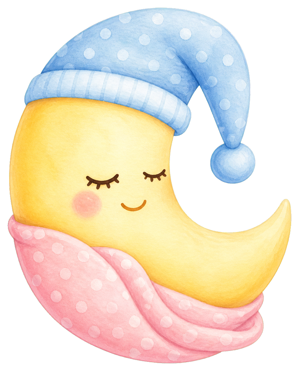 Preview for Sleepy Moon Baby Sticker