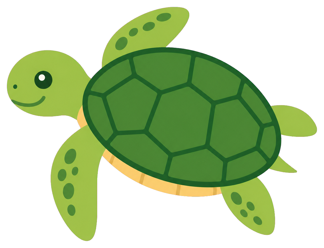 Preview for Cute Turtle Sticker For Photos And Designs