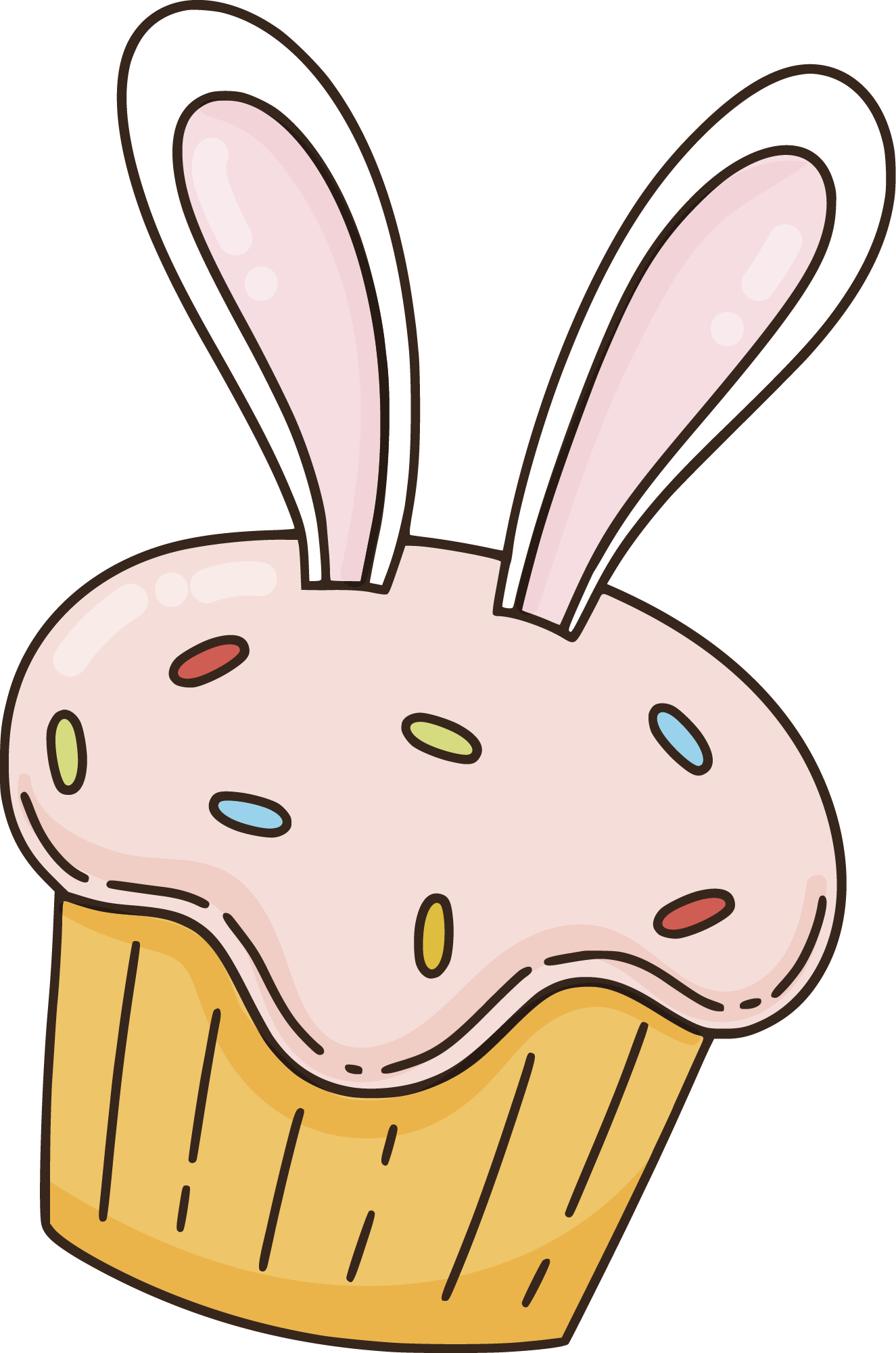 Preview for Easter-cupcake-illustration-sticker-1a0b7