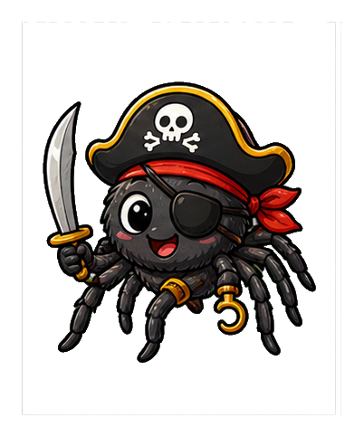 Preview for Pirate Spider Sticker