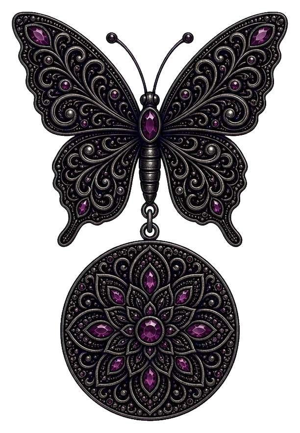 Preview for Mandala Pendant Butterfly Sticker