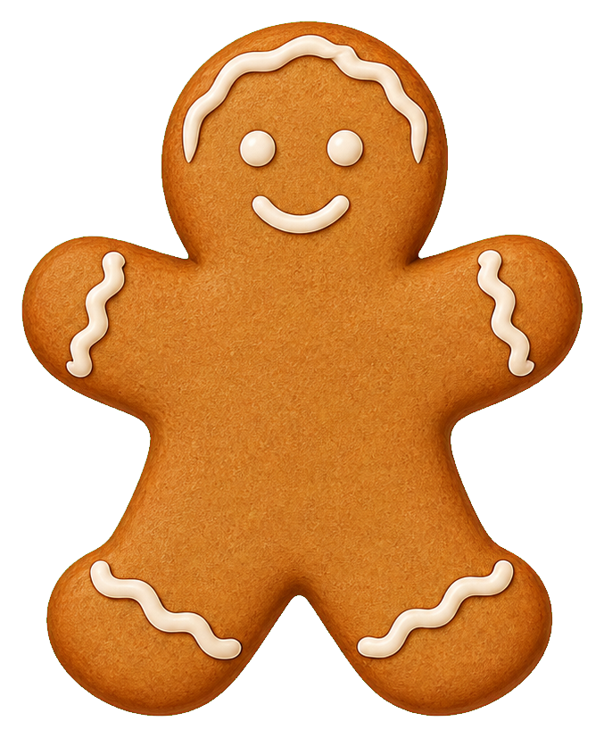 Preview for Gingerbread Cookie Sticker For Holiday Designs