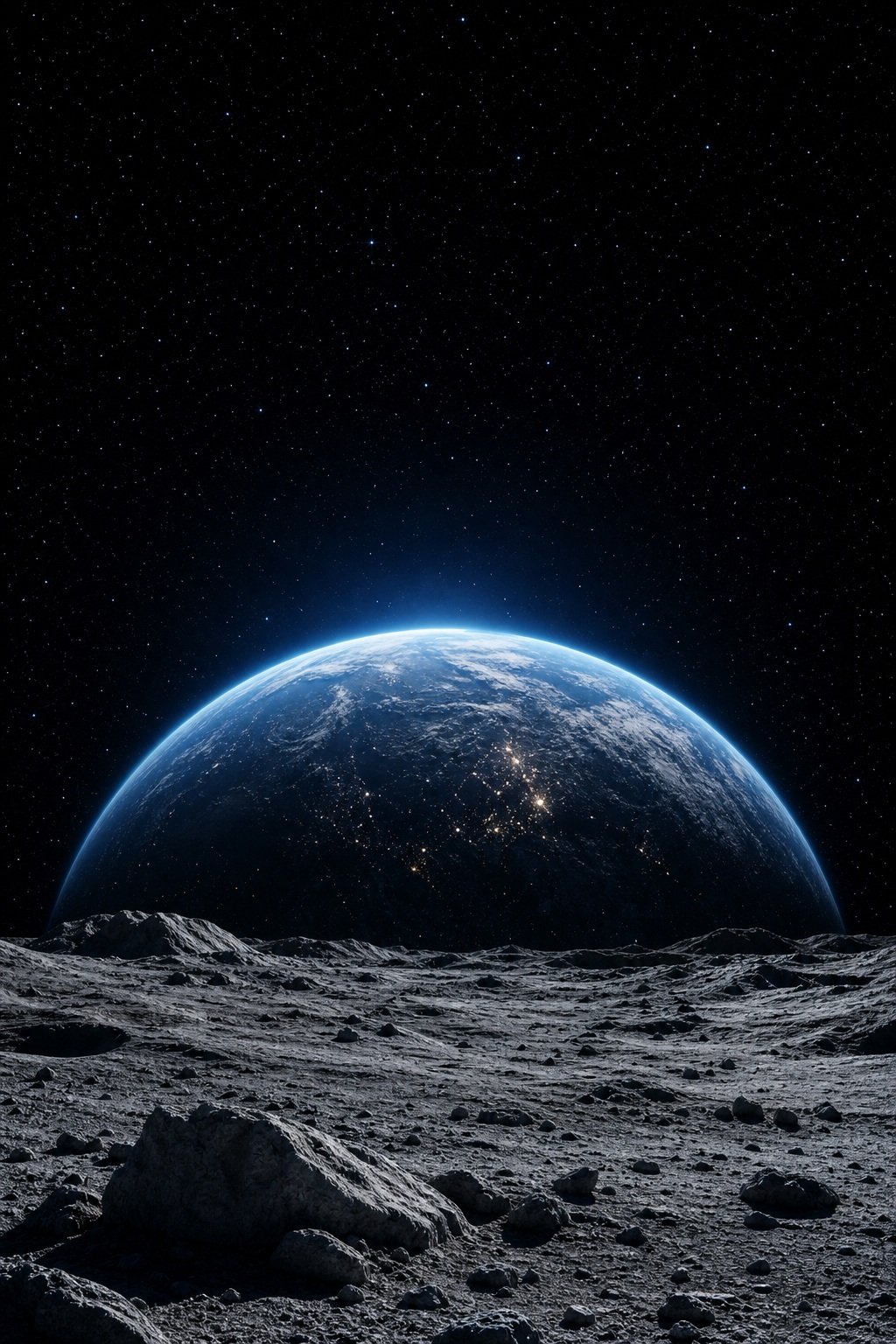 Preview for Moon Horizon Space Background