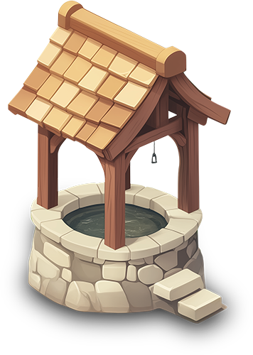 Preview for Traditional-stone-well-illustration-hardscape-sticker-4ab8e