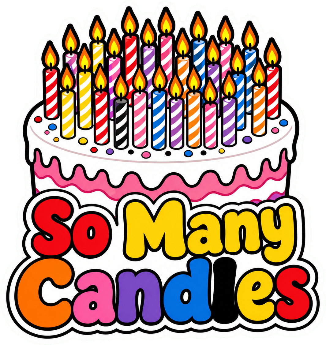 Preview for So Many Candles Birthday Sticker