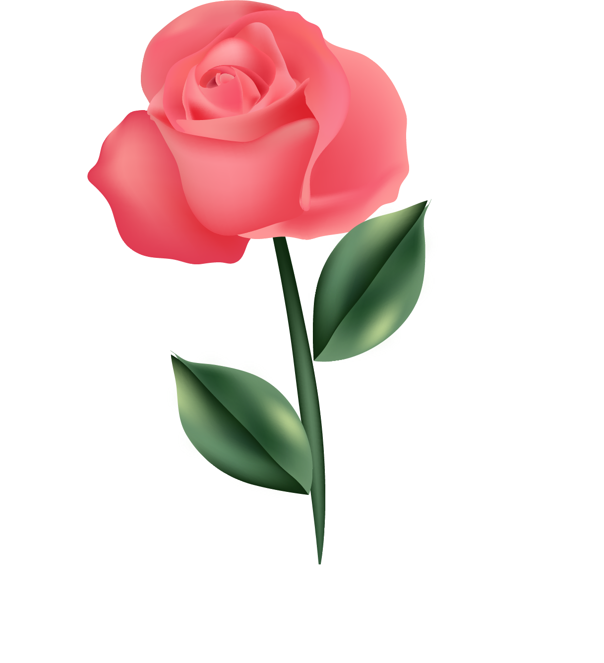 Preview for Pink-rose-illustration-love-design-sticker-8895c