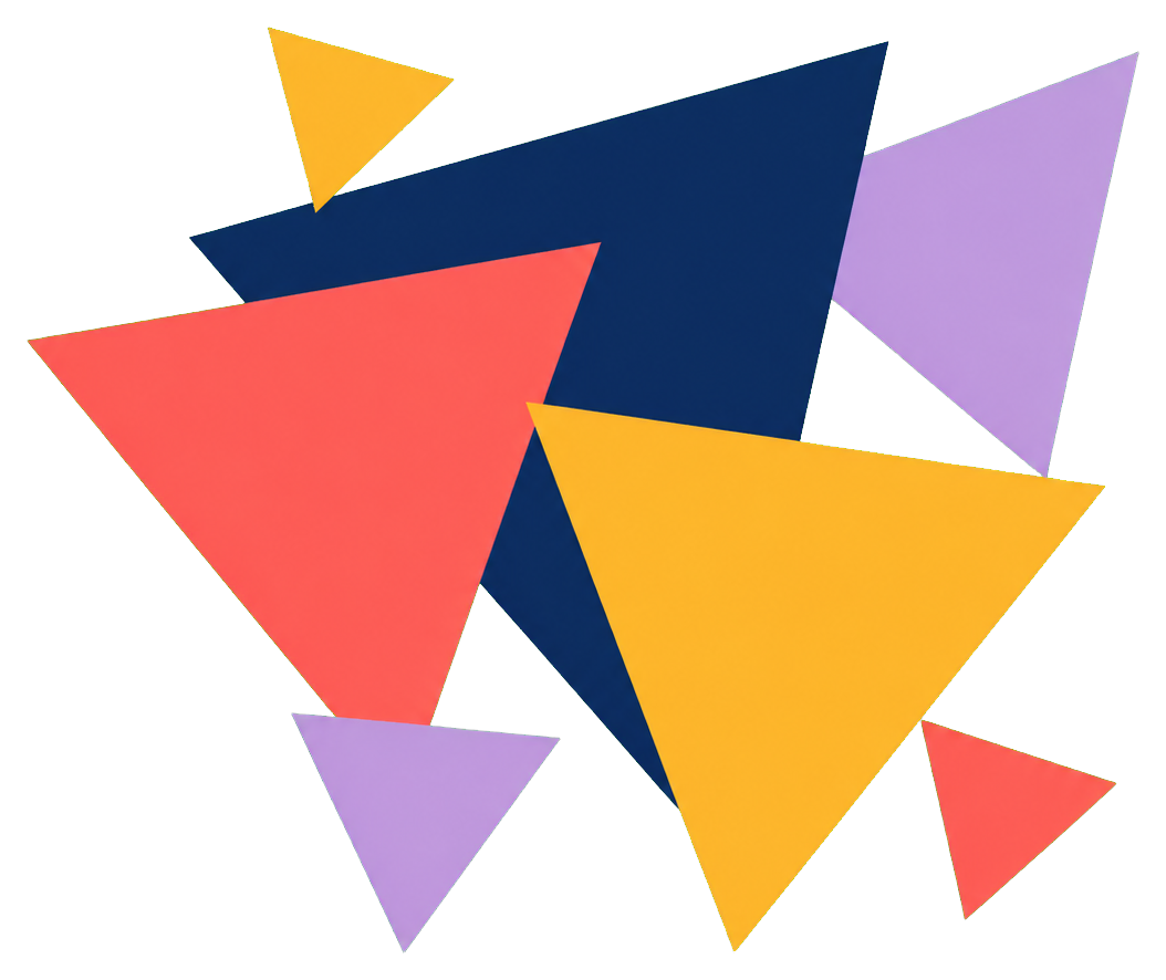 Preview for Geometric Triangle Cluster Sticker