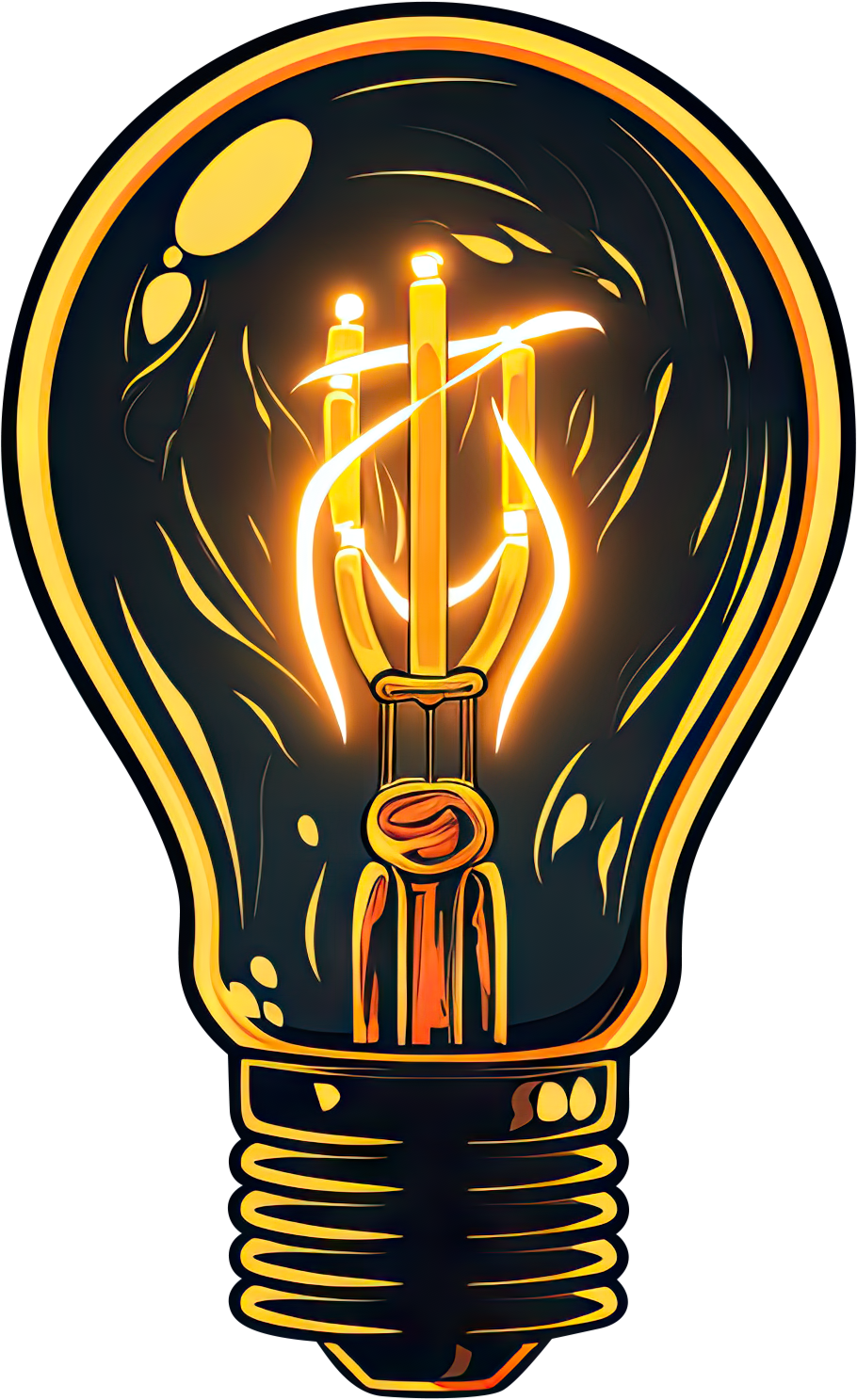 Preview for Glowing-light-bulb-illustration-logo-object-sticker-da65c