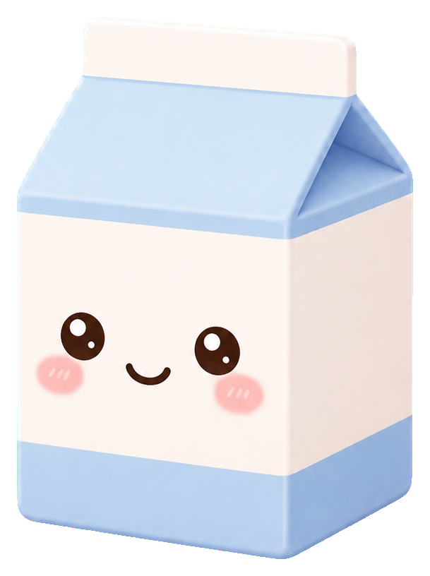 Preview for Kawaii Milk Carton Blank Sticker