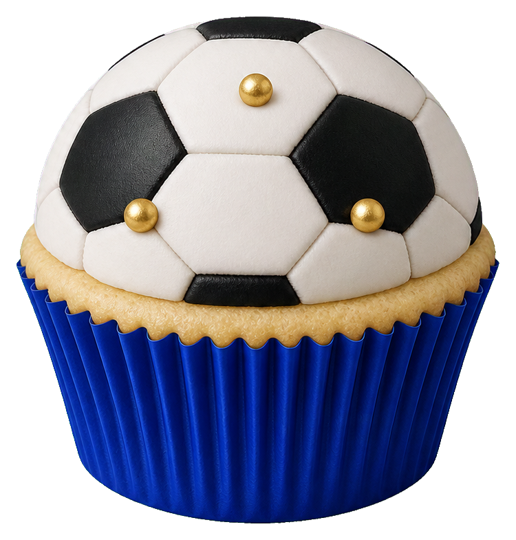 Preview for Soccer Cupcake Sticker