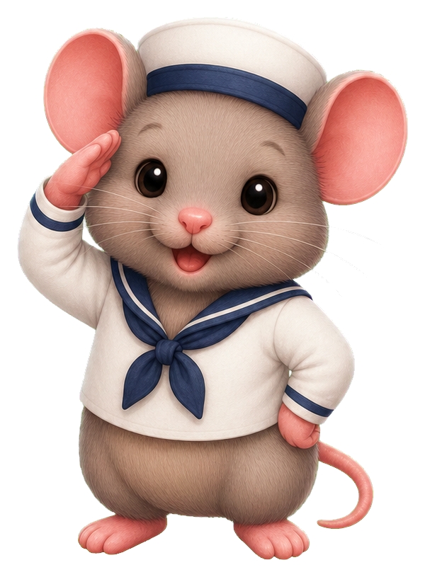 Preview for Mouse Sailor Sticker Graphic