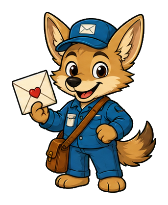 Preview for Postal Coyote Sticker