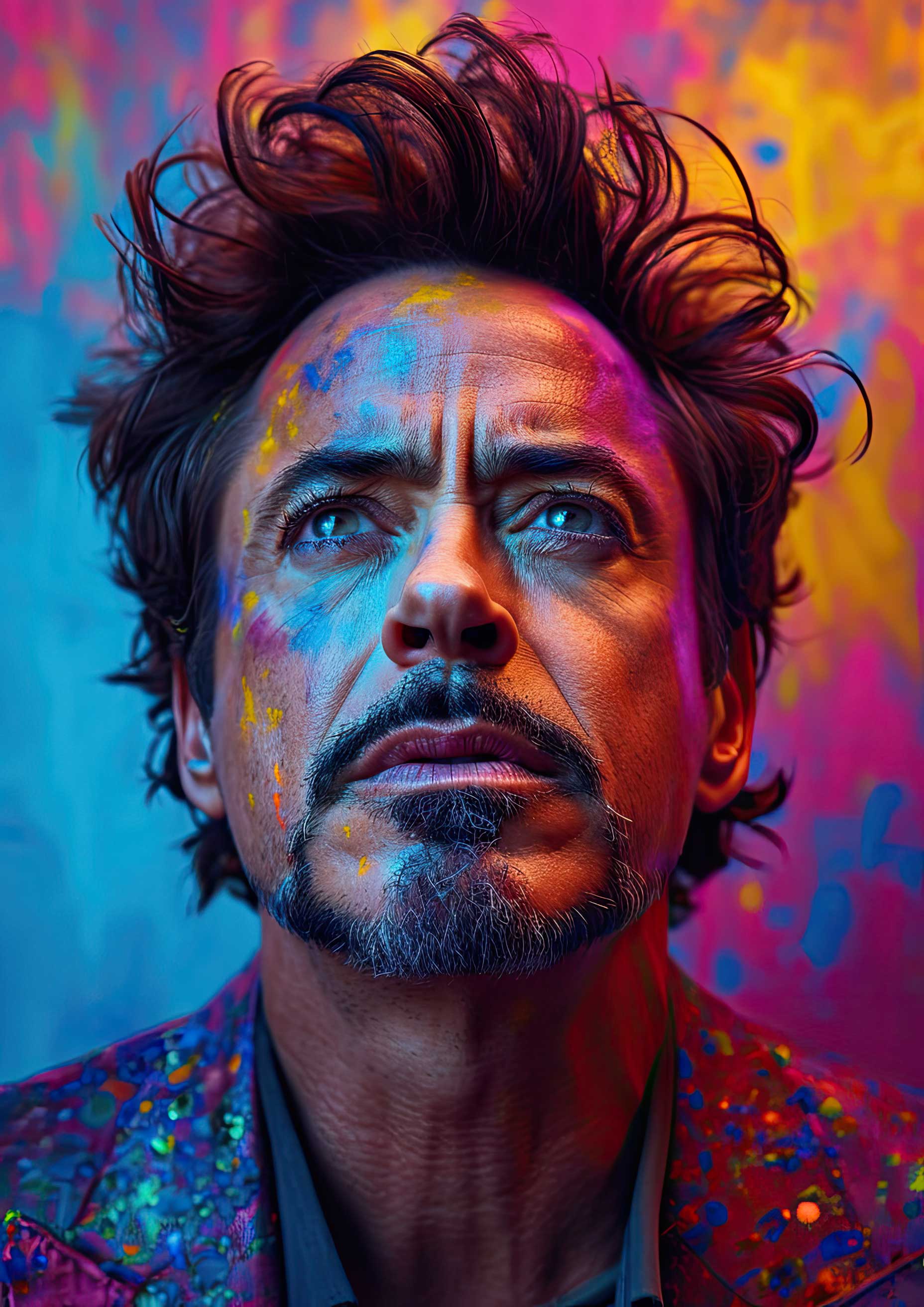 Preview for Robert-downey-jr-colorful-portrait-celebrities-background-5fa94
