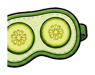 Preview for Cucumber Eye Mask Sticker